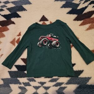Old Navy Green Kids Long Sleeve with Monster Truck